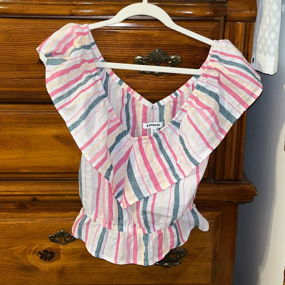 off the shoulder crop top